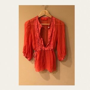 Ingwa melero silk top sz xs